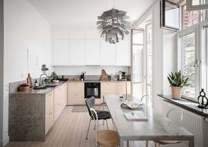  Мягкая цветовая гамма в дизайне светлой скандинавской квартиры (72 кв. м)  