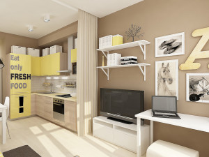 Дизайн квартиры студии 27 кв. метров: фото, идеи для интерьера, рекомендации специалистов